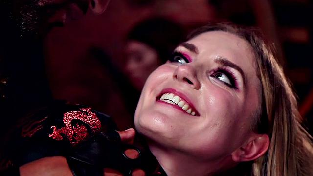 BDSM Ebony assfucked in public by BBC