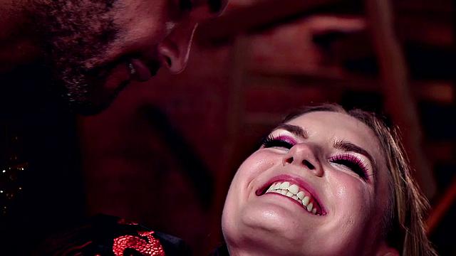 BDSM Ebony assfucked in public by BBC