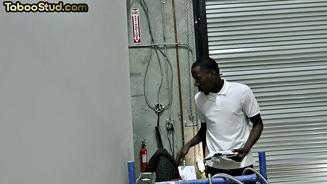 Athletic jock barebacked in threesome