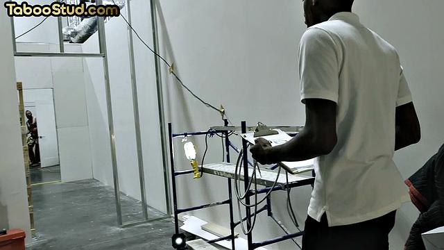 Athletic jock barebacked in threesome