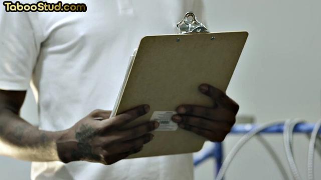 Athletic jock barebacked in threesome