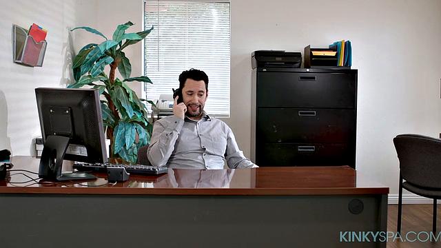 Kira Taylor helps a stressed client relieve pressure