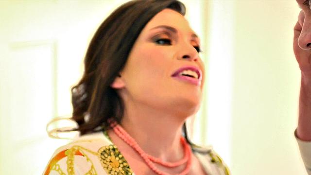 Ass-fucked, cum-eating beauty