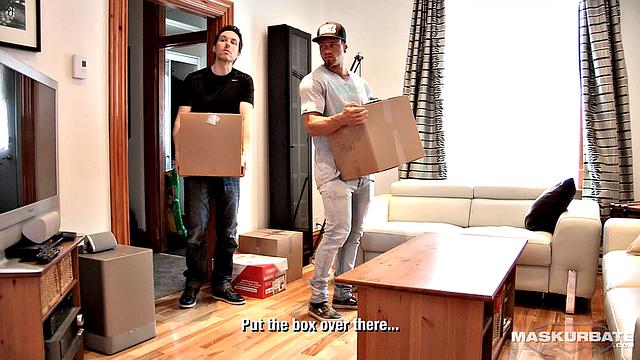 Gorgeous Bodybuilder Jerks For Pascal While Moving - Maskurbate