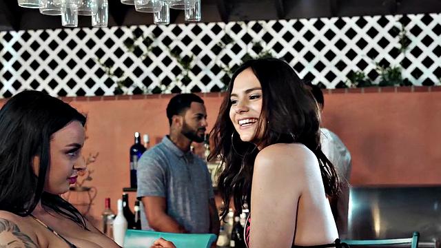 Hairy bigass babe bouncing on BF