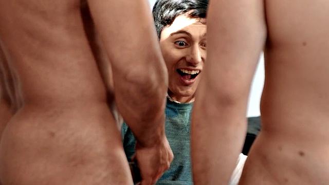 Straight tattooed dude pounds his gay nympho friend