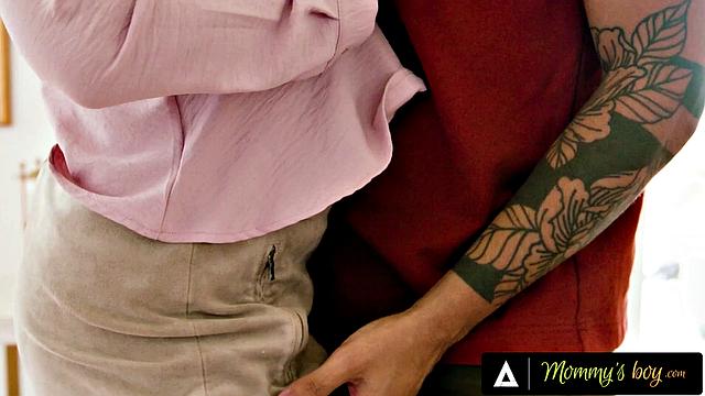 MOMMY'S BOY - MILF Sophia West Cheats With Stepson While On Call With Husband