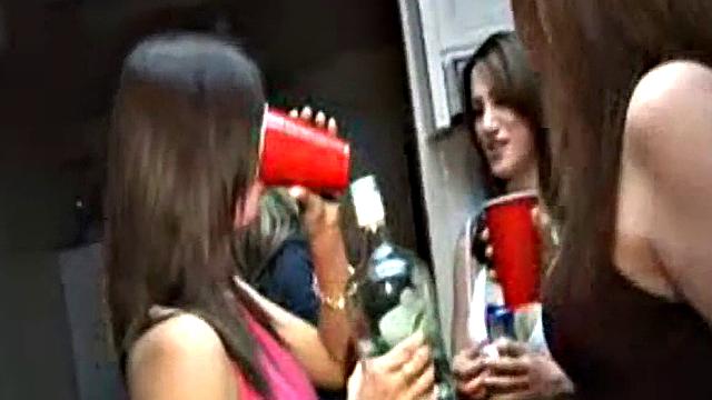 Nasty college cutie with blonde hair fucks like a pro in the kitchen