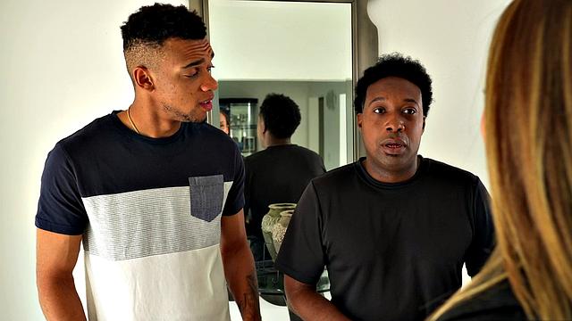 Busty MILF McKenzie on two big cocks