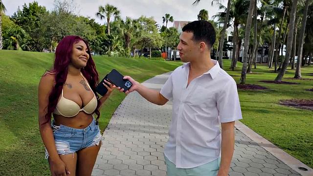 Bigbooty ebony MILF fucked on sofa