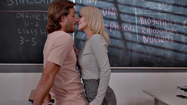 Ava Sinclaire bangs her student after class!