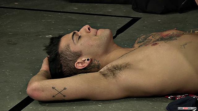 Tattooed Mickey Taylor pounds Riley's ass deeply on camera