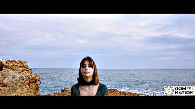 Submissive foot licking and ass by the sea