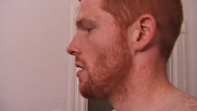 This redhead boy gets naked and lubes his hardening cock. Then Tristian gives himself a good stroking, edging himself a few times, before pumping his load onto a glass table.