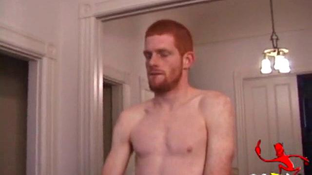 This redhead boy gets naked and lubes his hardening cock. Then Tristian gives himself a good stroking, edging himself a few times, before pumping his load onto a glass table.