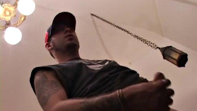 Pierced punk Elijah Mageddon goes to work on his cock. After stroking his stiff dick to the porn video, he pumps out his warm cum load onto the skateboard.