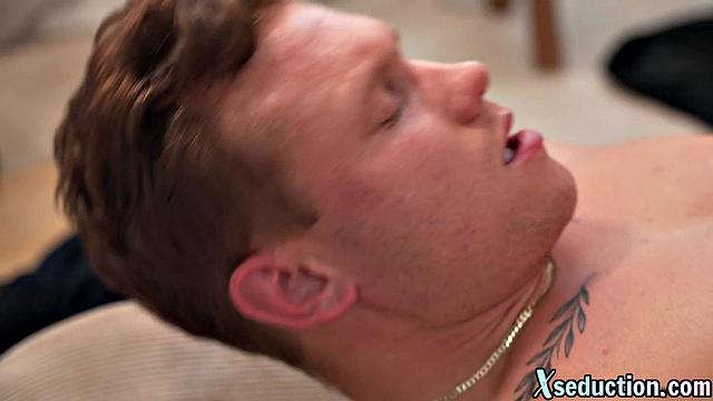 horny redhead loves deepthroating