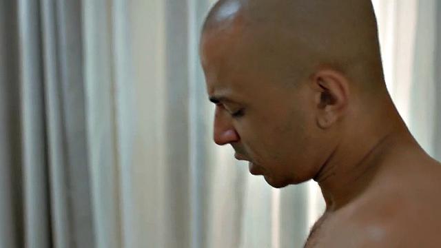 Black gay duo enjoy barebacking their hairy assholes