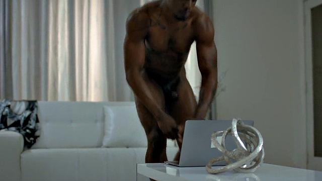 Black gay duo enjoy barebacking their hairy assholes