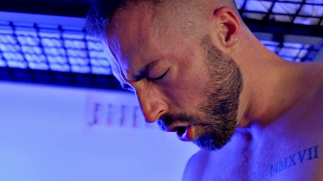 Inked jock tugs BBC before barebacking erotic couple