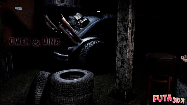 Futa3dX - Busty Futa Blonde Face Fucks Brunette's Mouth