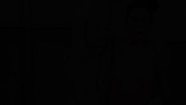 Gaping lesbos analfuck while toying her pussy