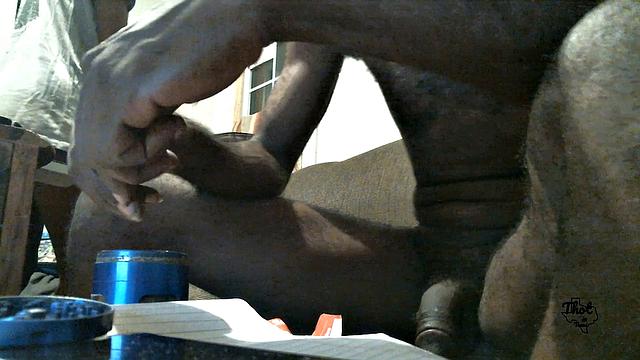 A black babe take it in the ass outdoors in Texas!