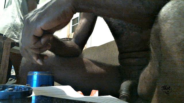 A black babe take it in the ass outdoors in Texas!