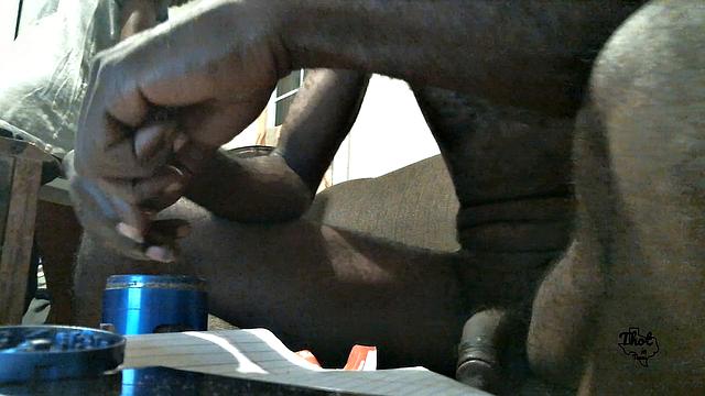 A black babe take it in the ass outdoors in Texas!