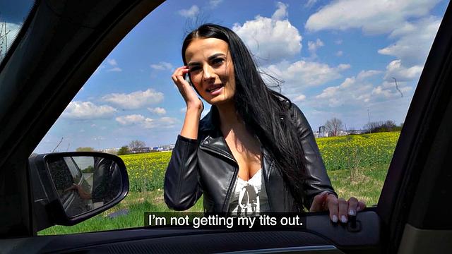 POV naughty bae fucked outdoor in doggystyle