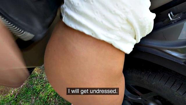 POV naughty bae fucked outdoor in doggystyle