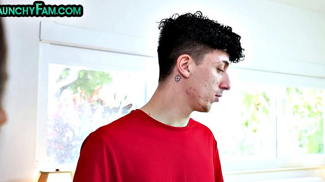 Curvy Stepsis bounces on Stepbros's cock while dirty talking