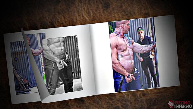 Качок отымел копа на улице и приковал к стене