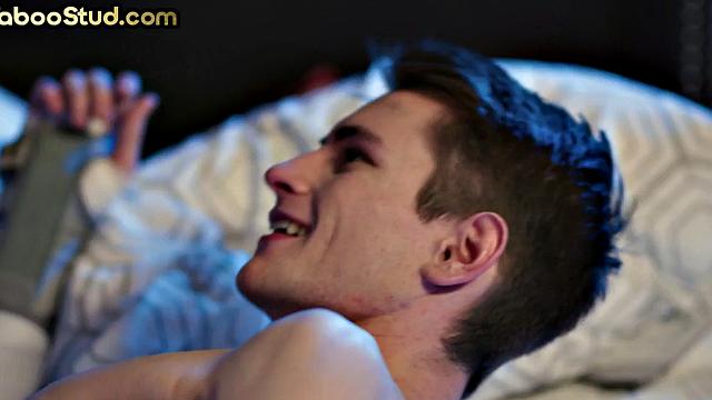 Taboo stepdaddy bareback bangs 21yo stepson's asshole