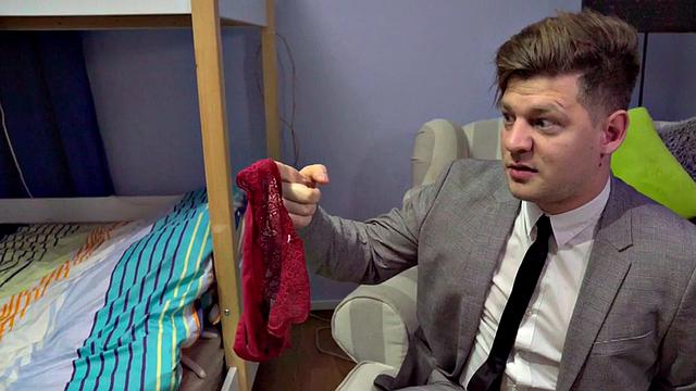 Teasing hostel babes nailed in 3some with hostel boss