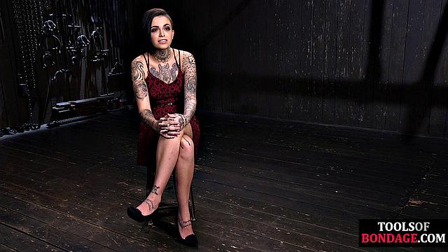 tattooed sub gets rough electrosex