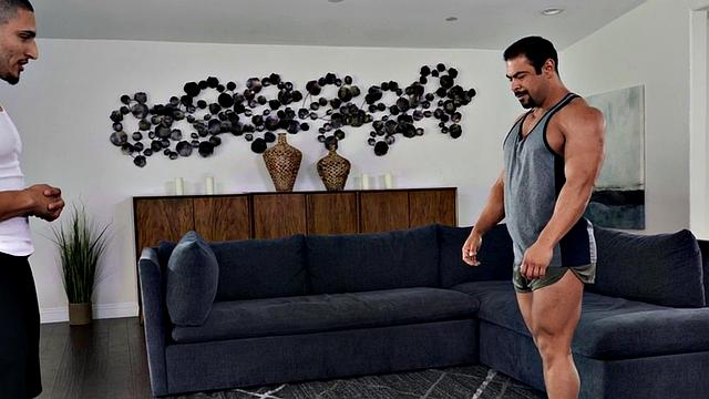 Bisexual yoga MILF with medium boobs licked n fucked in 3way