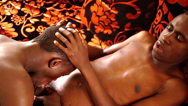 Cute amateur African twinks enjoy anal sex with 21yo