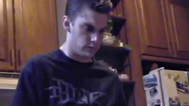 Getting ready to stroke one out, straight boy Ric grabs some lube, a towel and a porn magazine. After he pulls his hard cock out and looks at the naked girl pics a helping hand reaches in to give him an assist.