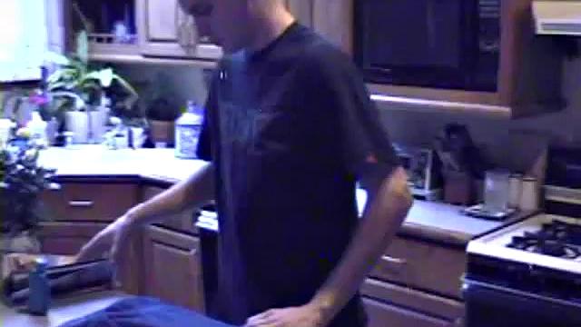 Getting ready to stroke one out, straight boy Ric grabs some lube, a towel and a porn magazine. After he pulls his hard cock out and looks at the naked girl pics a helping hand reaches in to give him an assist.