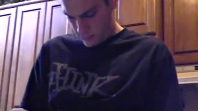 Getting ready to stroke one out, straight boy Ric grabs some lube, a towel and a porn magazine. After he pulls his hard cock out and looks at the naked girl pics a helping hand reaches in to give him an assist.