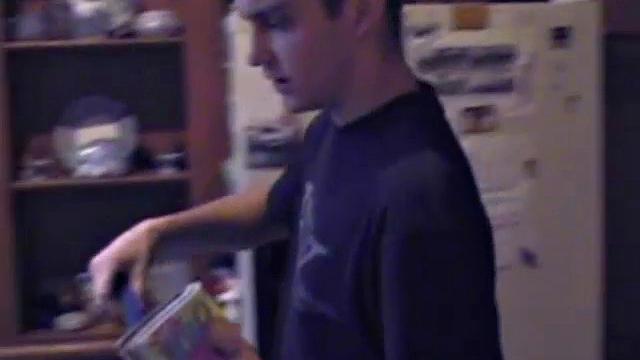 Getting ready to stroke one out, straight boy Ric grabs some lube, a towel and a porn magazine. After he pulls his hard cock out and looks at the naked girl pics a helping hand reaches in to give him an assist.