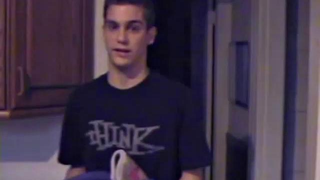 Getting ready to stroke one out, straight boy Ric grabs some lube, a towel and a porn magazine. After he pulls his hard cock out and looks at the naked girl pics a helping hand reaches in to give him an assist.