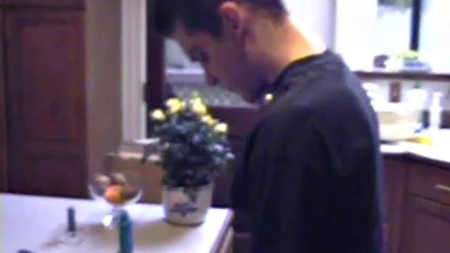 Getting ready to stroke one out, straight boy Ric grabs some lube, a towel and a porn magazine. After he pulls his hard cock out and looks at the naked girl pics a helping hand reaches in to give him an assist.