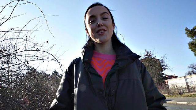 Inked euro slut got picked up and fucked