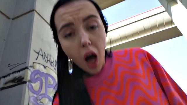 Inked euro slut got picked up and fucked