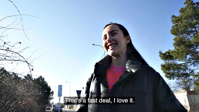 Inked euro slut got picked up and fucked