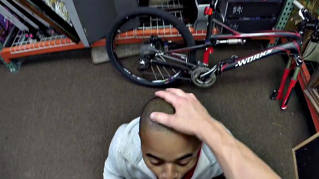 IR office 3some banging for horny black pawn