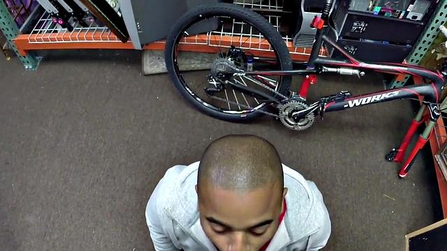 IR office 3some banging for horny black pawn