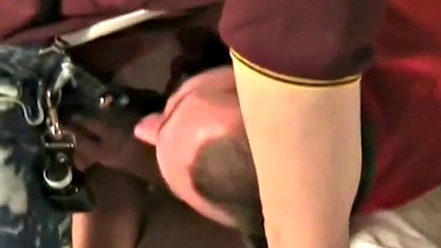 German stud anally banged by muscled DILF in threeway